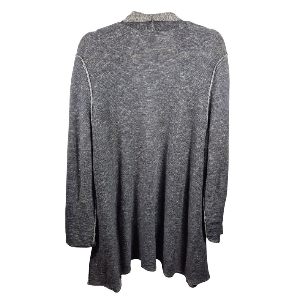 Eileen Fisher Linen Sweater Women XLarge Open Front Cardigan Sustainable Capsule - Picture 2 of 7